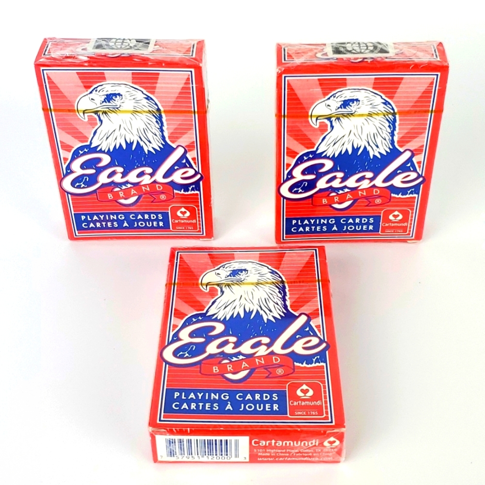 Eagle Playing Cards Lot of 3